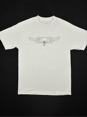 Biker Friday 13th Port Dover Ontario 2012 White Black Skull Tshirt Unisex Medium